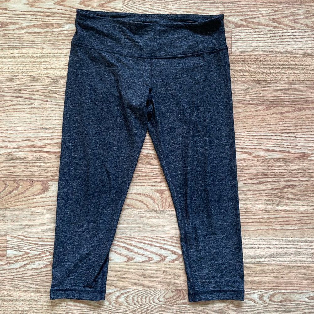Lululemon Wunder Under Crop Dark Gray Heather 8